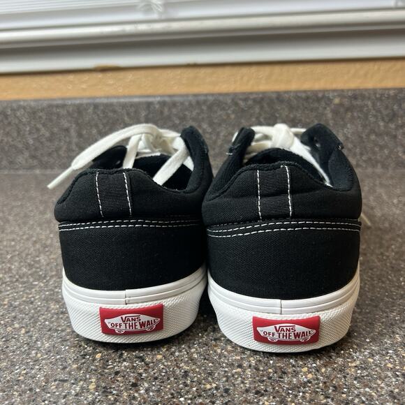 Vans Old Skool Mens Sz 8 Black Canvas Skate Sneaker Shoes Lace Up Low Top Padded - Picture 10 of 12